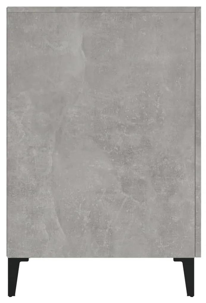 Scrivania Grigio Cemento 140x50x75 cm in Legno Multistrato