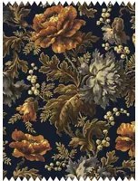 House of Hackney Stoff Opia - Velvet - Midnight