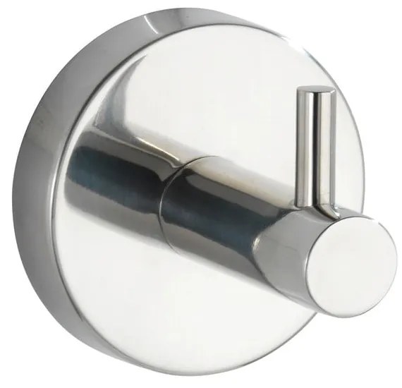 Gancio da parete in acciaio inox in argento lucido Bosio - Wenko