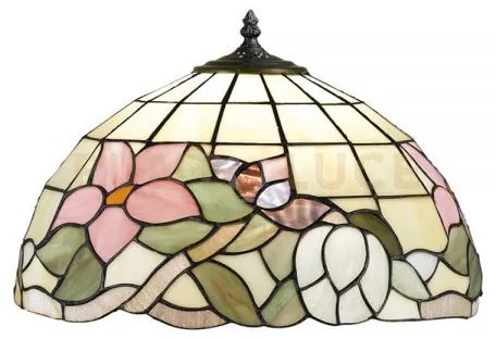 Tulipano solo paralume in vetro tiffany d.50cm
