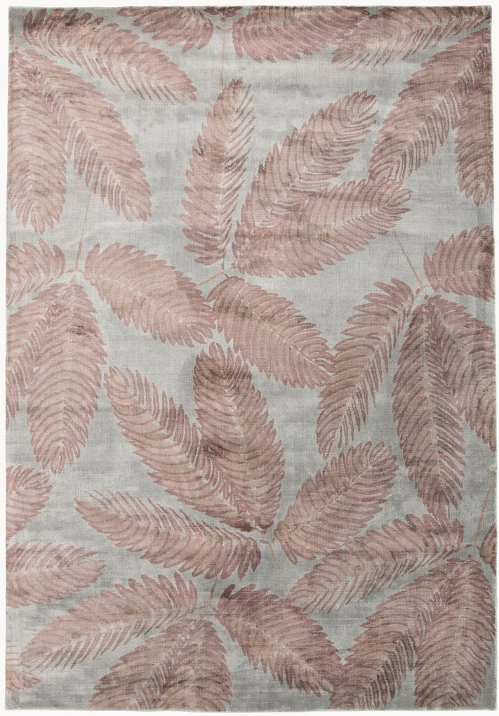 Tappeto in viscosa a pelo corto fatto a mano Ambrosia