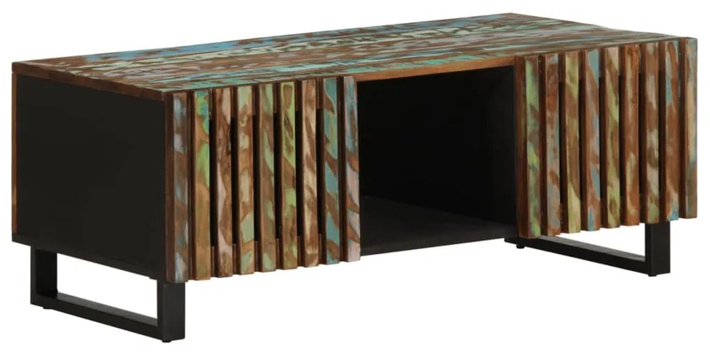 Tavolino Da Salotto 100x55x40 Cm İn Legno Massello Di Acacia /