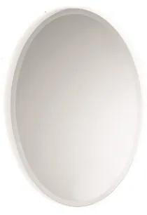 Specchio da parete ovale con bisellatura perimetrale NORA Argento