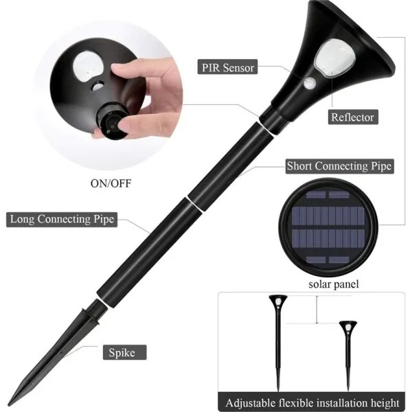 Immax 08502L - Lampada solare LED con sensore LED/1W/3,7V 6000K IP65
