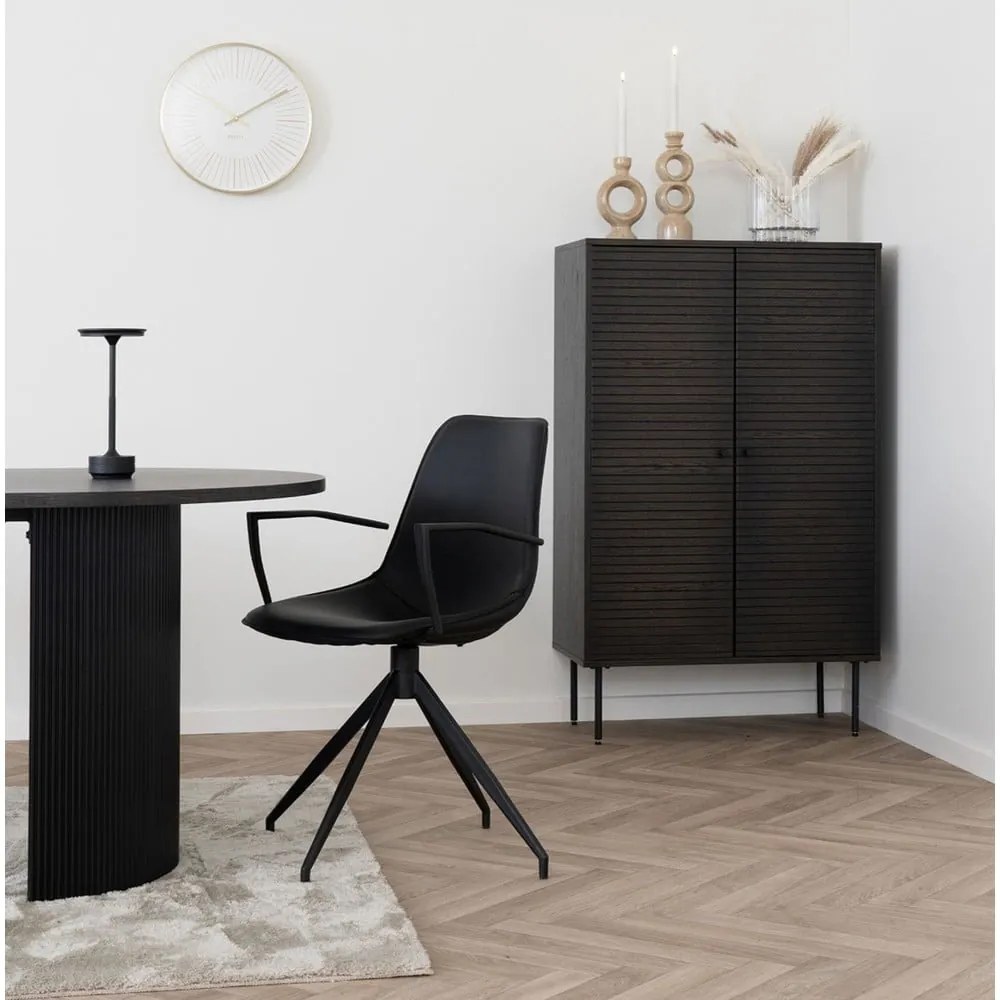 Mobile marrone scuro in rovere 80x130 cm Kyoto - House Nordic