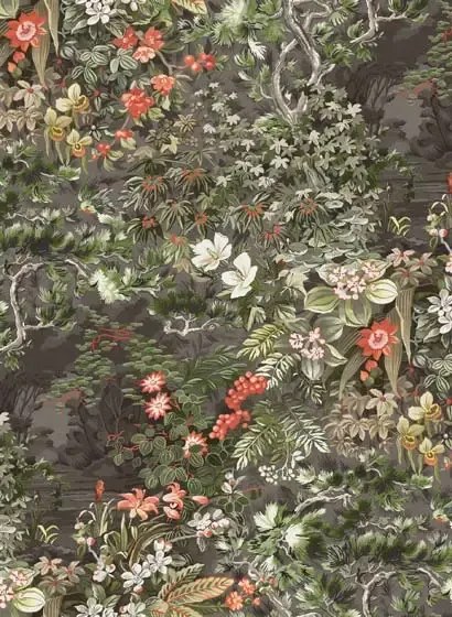 Cole & Son Carta da parati Woodland - Dark Green