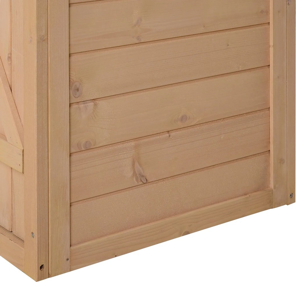 Casetta Box da Giardino in Legno di Abete 75x56x115 cm...