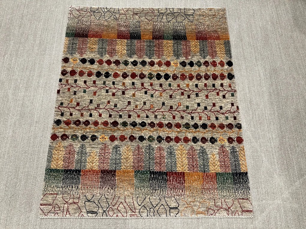 Loribaft Tappeto 150 x 200 Marrone (Iran) Annodato A Mano