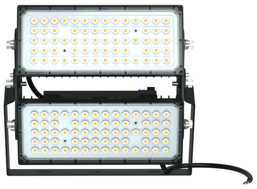 Faro Modulare LED 400W IP66, 167lm/W, No Flickering con driver Philips Colore Bianco Naturale 4.000K, Scegli l'angolo di illuminazione 30°, Scegli le staffe dei moduli Orientabili