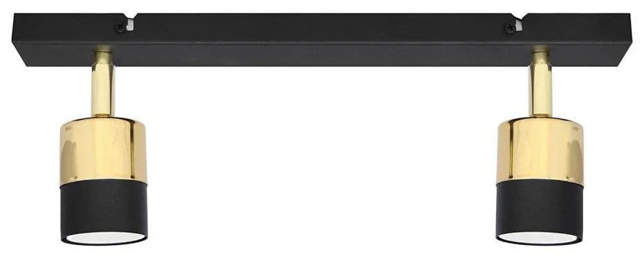 Faretto LED TUBSSON 2xGU10/4,8W/230V nero/oro