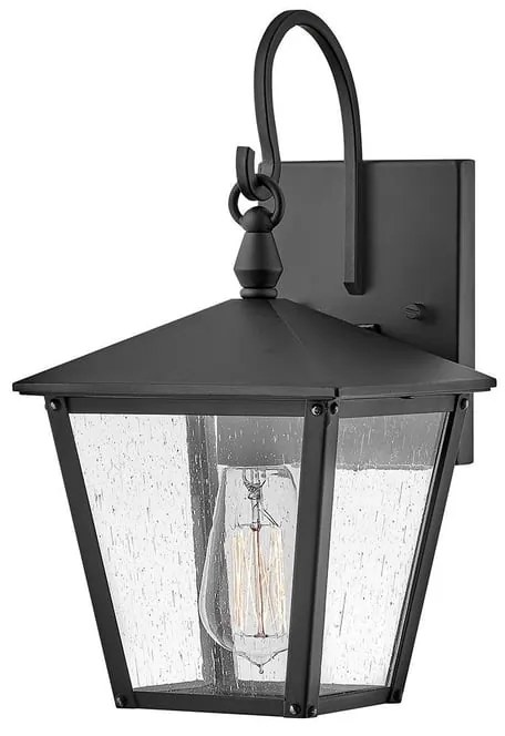 Applique classico chic da esterno HK-HUNTERSFIELD2-S-BK nero IP44 1X E27 ELSTEAD