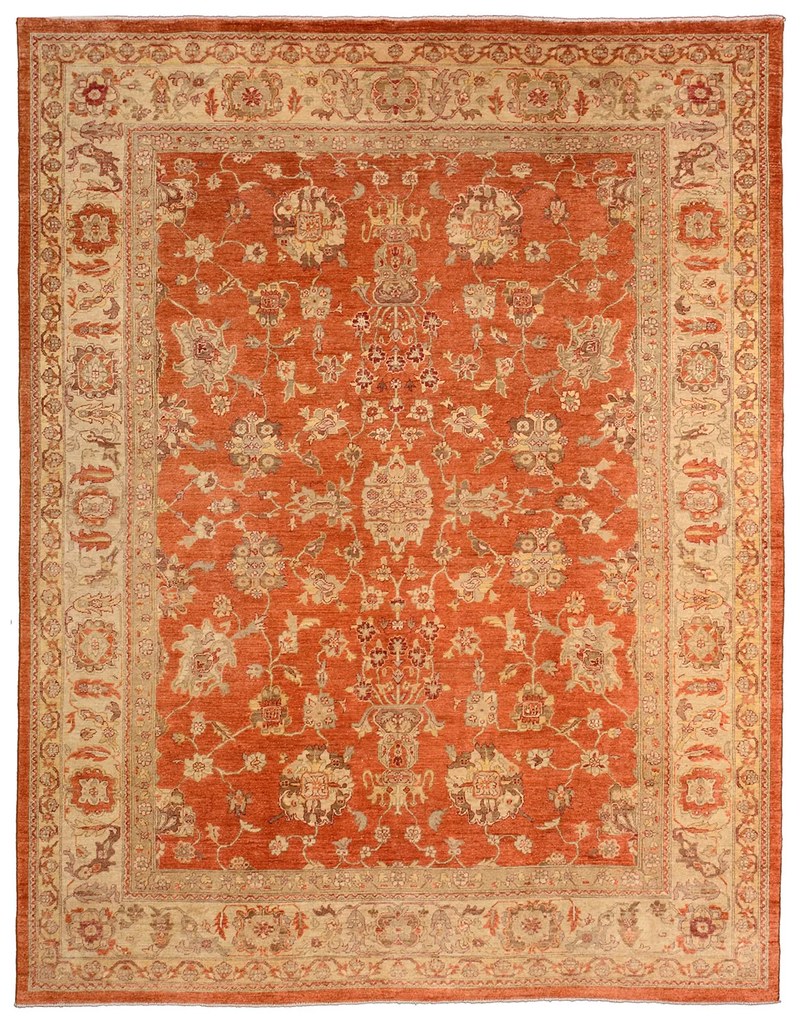 Ziegler Tappeto 240x300 Beige (Pakistan) Annodato A Mano
