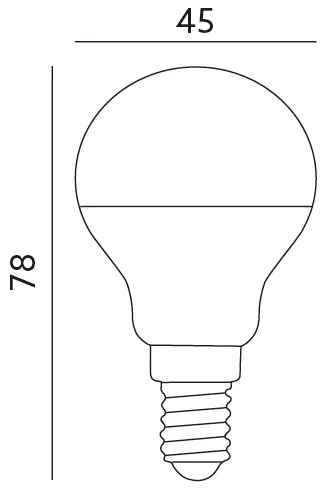 Lampadina LED E14/7W/230V 3000K 525lm
