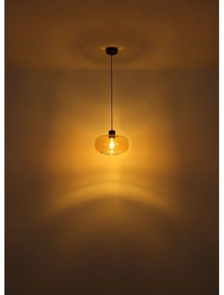 Globo 15566HA - Lampadario a sospensione con filo GIUSEPPE 1xE27/40W/230V diametro 28 cm limpido