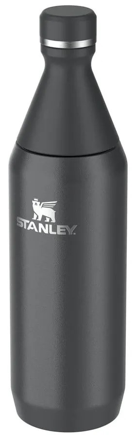 Bottiglia termica nera in acciaio inox 600 ml All Day Slim Bottle Black – Stanley