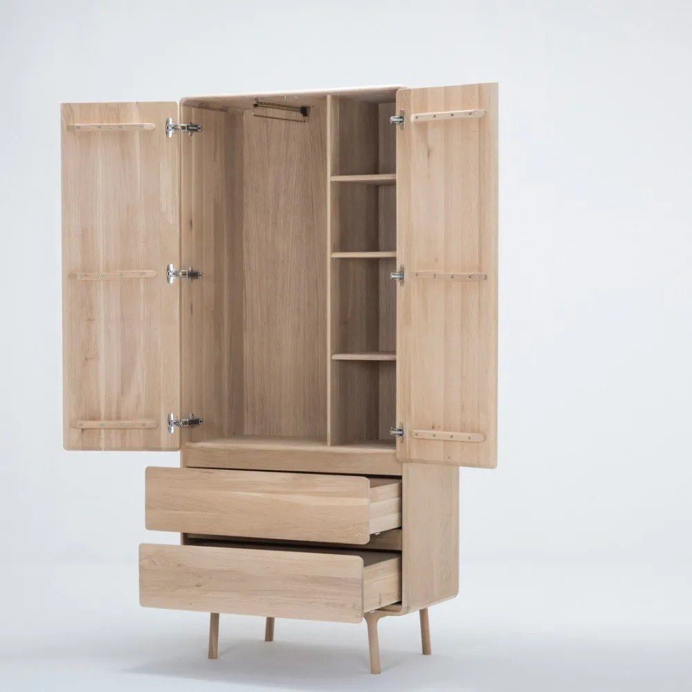 Armadio in rovere 90x200 cm Fawn - Gazzda