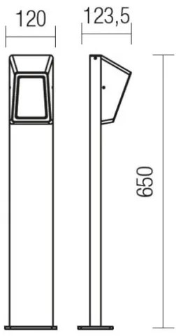 Redo 9168 - Lampada LED da esterno ARGES LED/3W/230V IP54 marrone