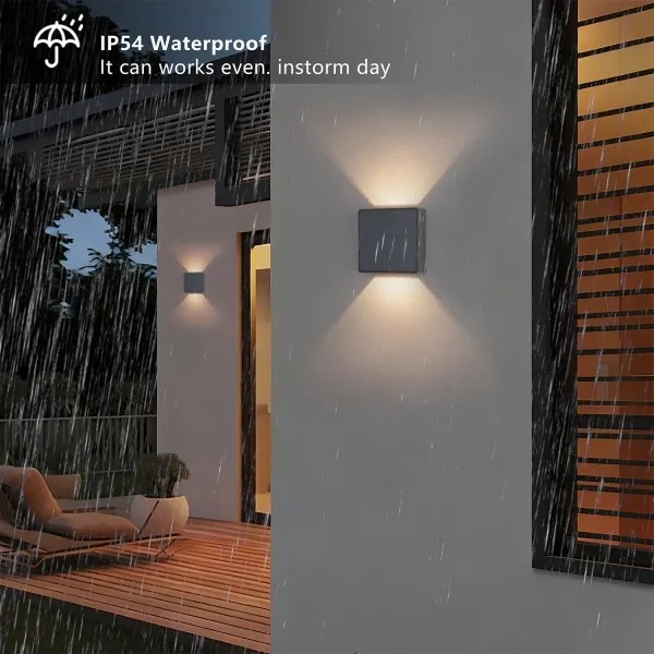 Brilagi - Applique da esterno LED DOUBLERAY LED/6W/230V antracite IP54