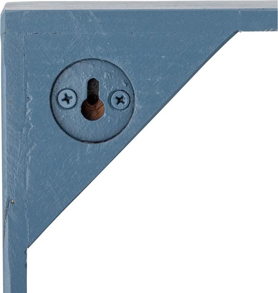 Mensola blu in legno riciclato con ripiani multipli 70 cm Bekka – Bloomingville