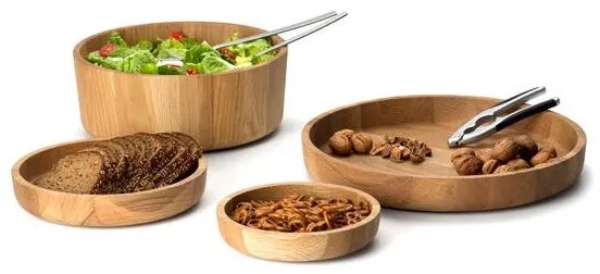 Continente C4137 - Ciotola da portata 26x10,3 cm rovere