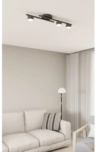 Plafoniera FRAGMENT 3xGX53/12W/230V nero