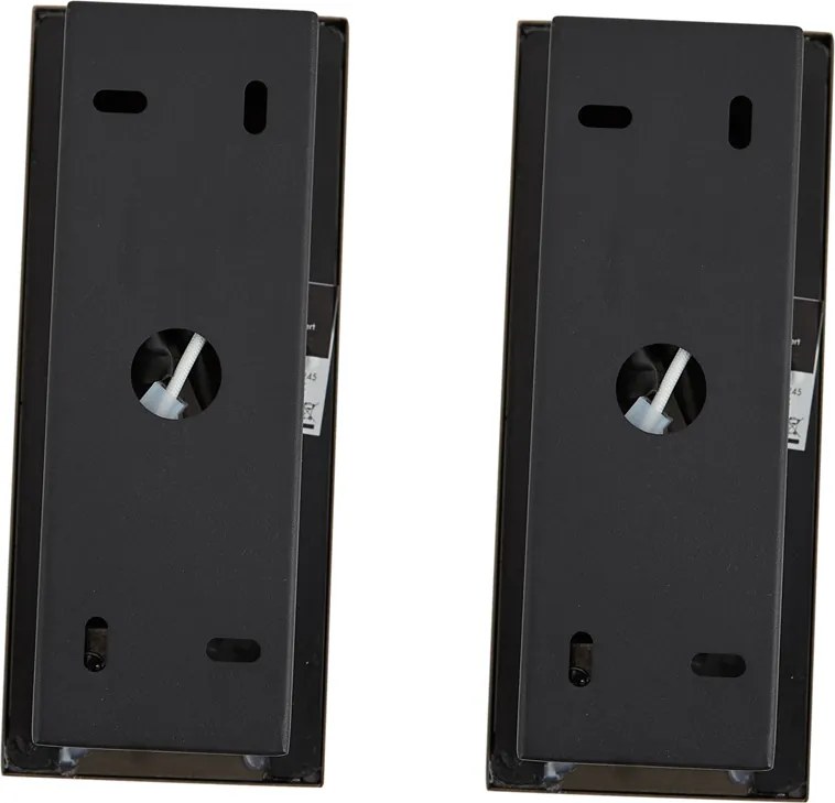 Set di 2 lampade da parete moderne nere con LED inclusi - Plaza