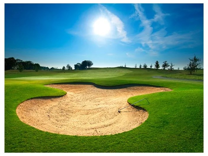 Fotomurale  Campo da golf  Colore Beige, Dimensioni e Misure 200x154