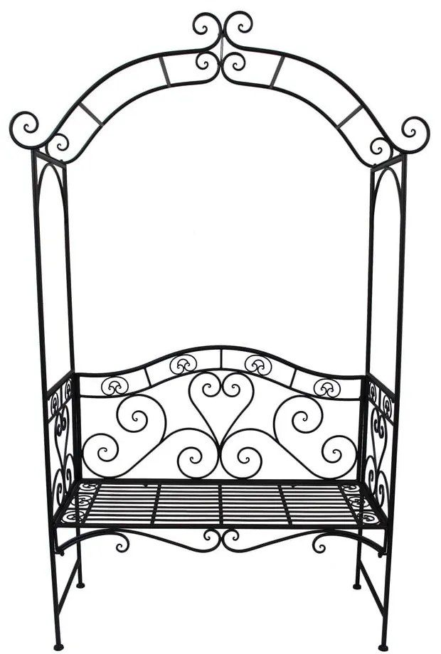 Panchina da giardino in metallo nero Colima - Garden Pleasure