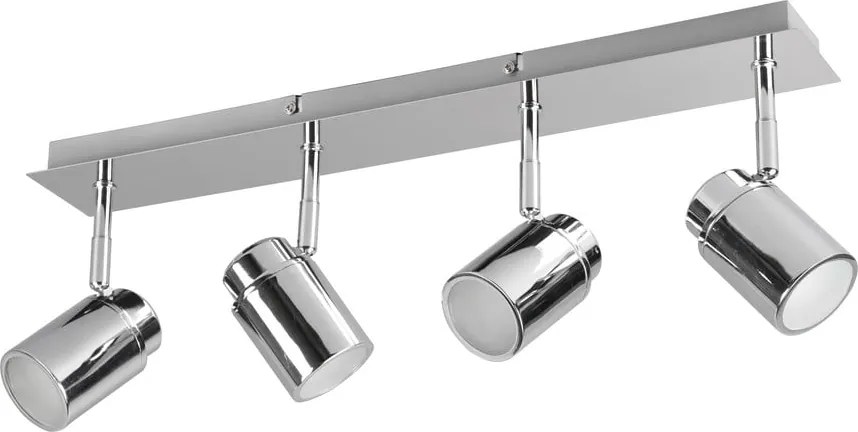 Faretto in metallo argento lucido 19x52 cm Angelo - Trio