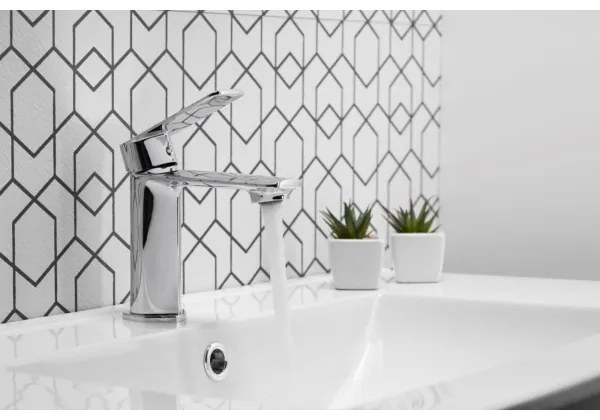 KFA Armatura 4422-815-00 - Rubinetto del lavandino + scarico AGAT 15,2 cm cromo lucido