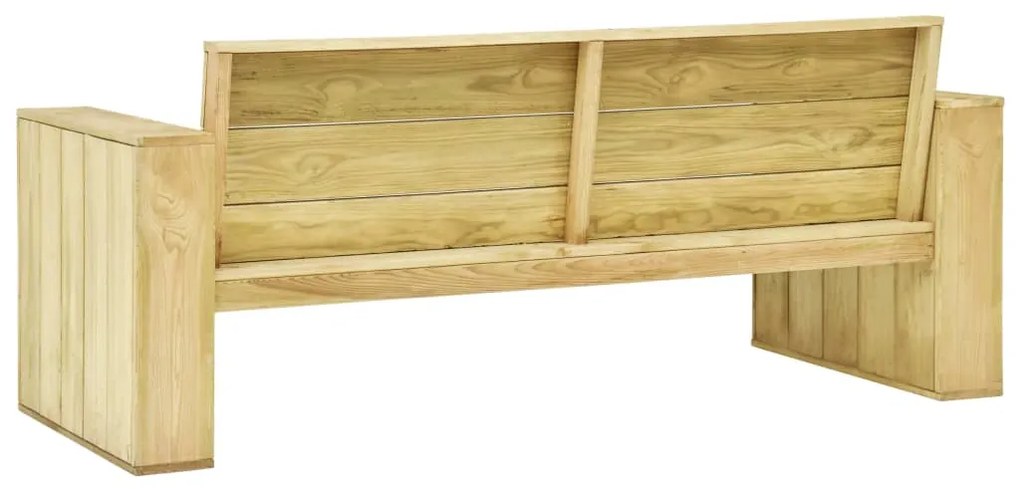 Panchina da giardino 179 cm in legno di pino impregnato
