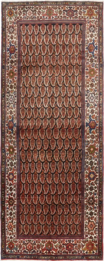 Hamedan Tappeto persiano 330 x 130 Blu (Iran) Annodato A Mano