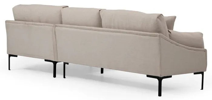 Divano angolare beige chiaro, angolo destro Leo - Artie