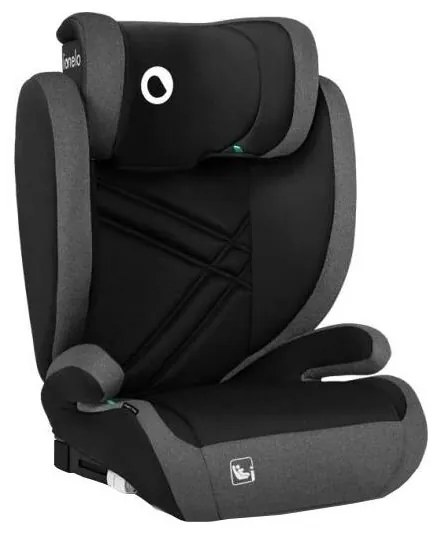 Lionelo - Seggiolino auto HUGO i-Dimensioni 100-150 cm nero/grigio