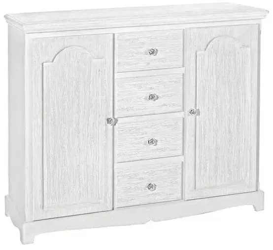 Mobile credenza blanc due misure, 100X40X80H