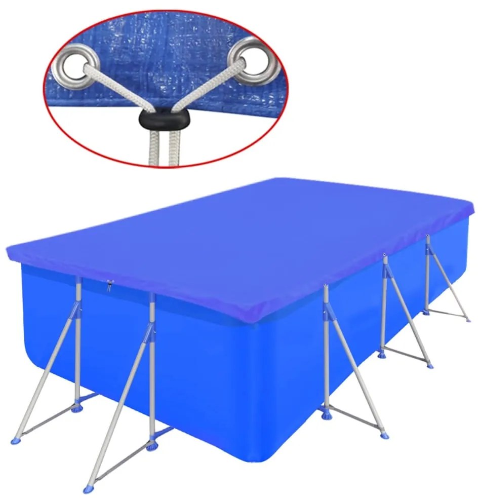 Copertura Per Piscina Rettangolare 90g/mq 394 X 207 Cm /