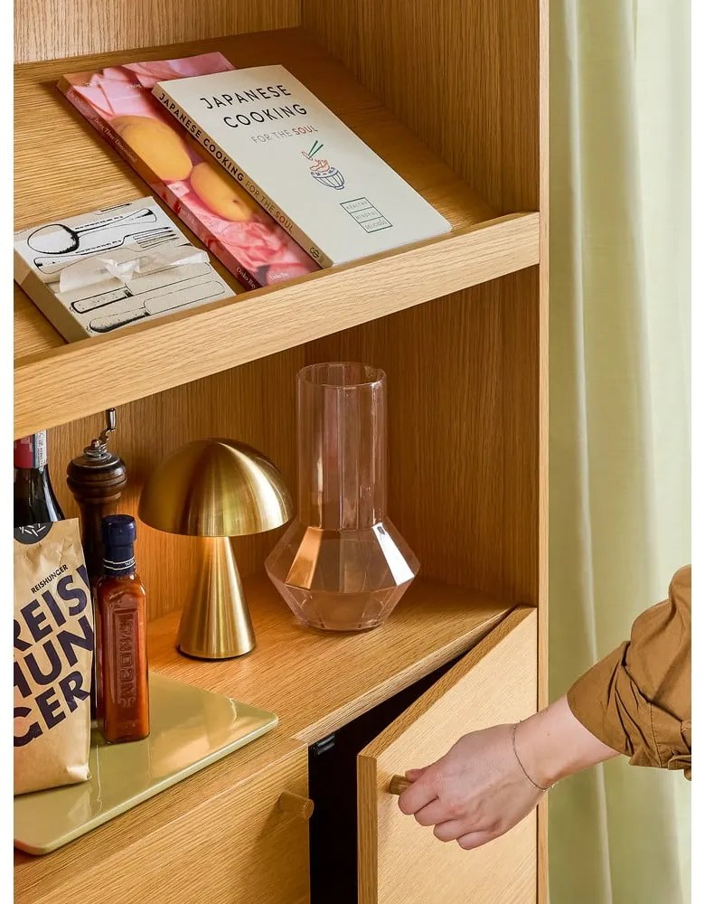 Lampada da tavolo a LED dimmerabile in oro (altezza 20 cm) Mush - Hübsch