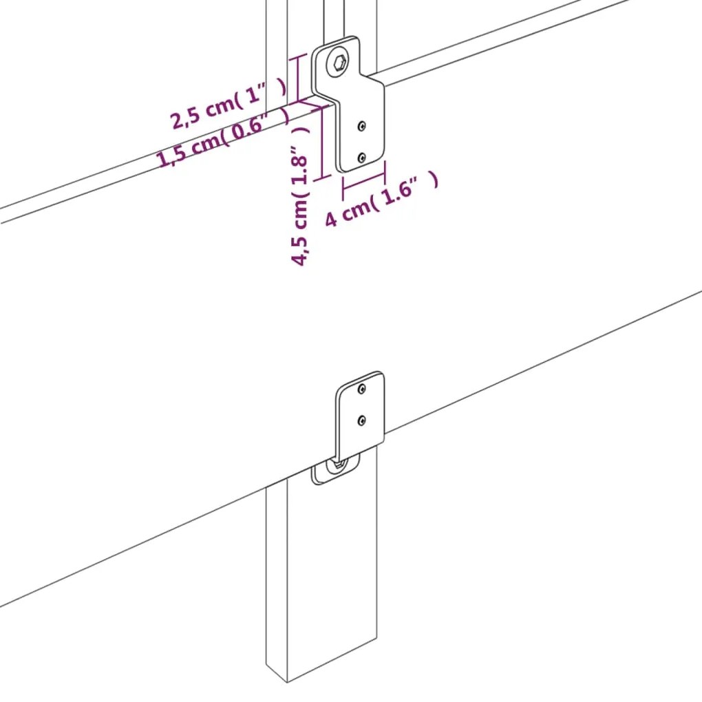 Testiera 2 pz nera 90x5x78/88 cm in tessuto