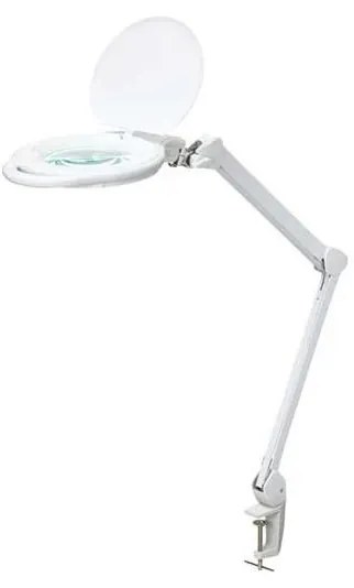 Lampada da tavolo LED dimmerabile con lente d'ingrandimento LED/10W/230V bianca