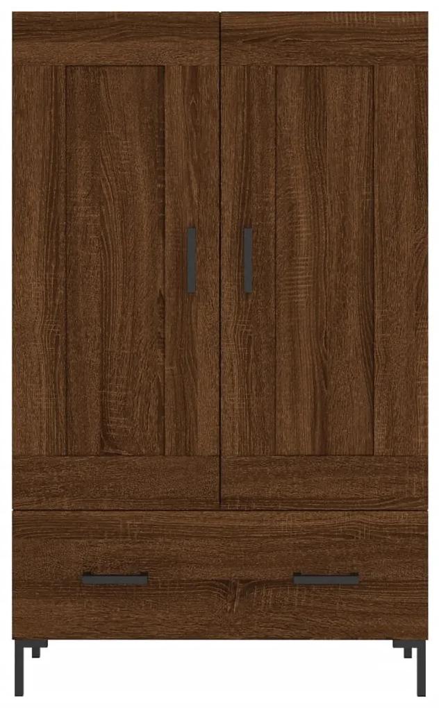 Credenza rovere marrone 69,5x31x115 cm in legno multistrato