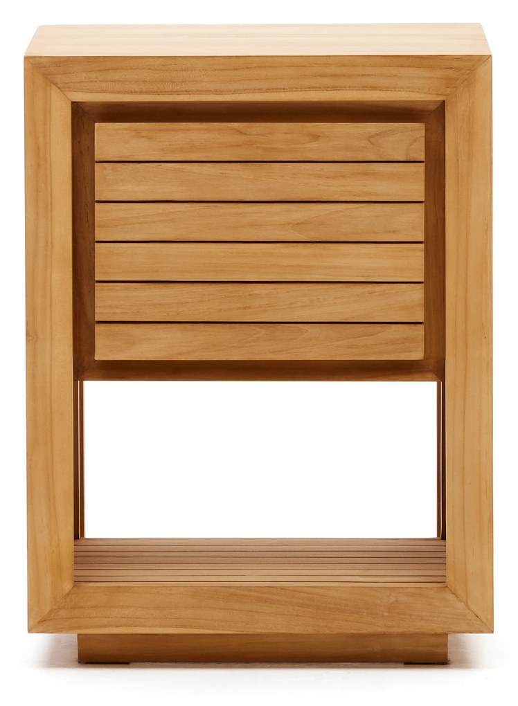 Kave Home - Mobile da bagno Kenta legno massiccio di teak finitura naturale 60 x 45 cm