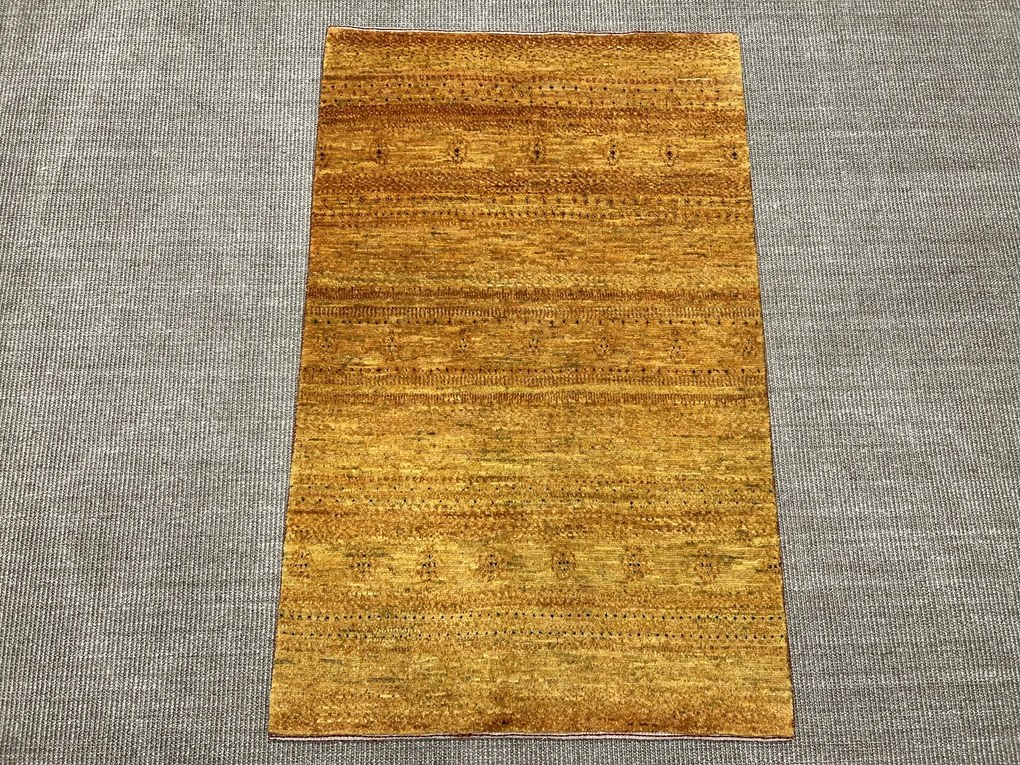 Loribaft Tappeto 130x80 Giallo (Iran) Annodato A Mano