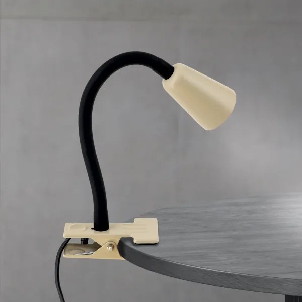 Orion - Lampada da tavolo flessibile con clip DOTTY 1xGU10/10W/230V beige/nero