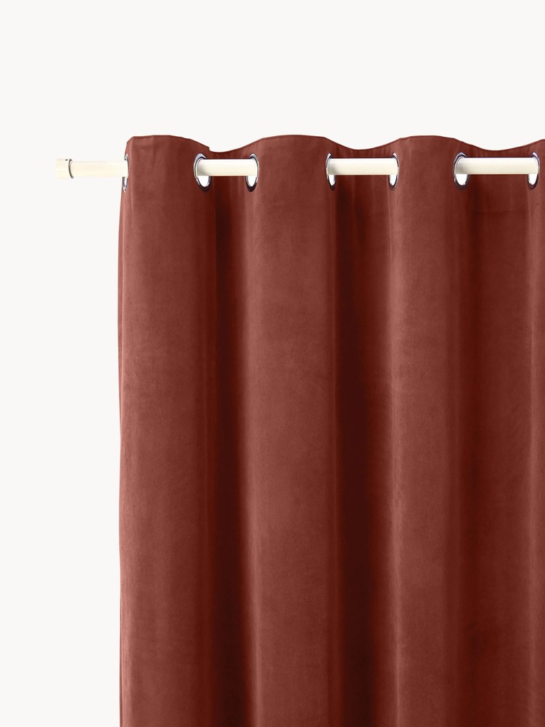 Tenda oscurante in velluto con occhielli Rush 2 pz