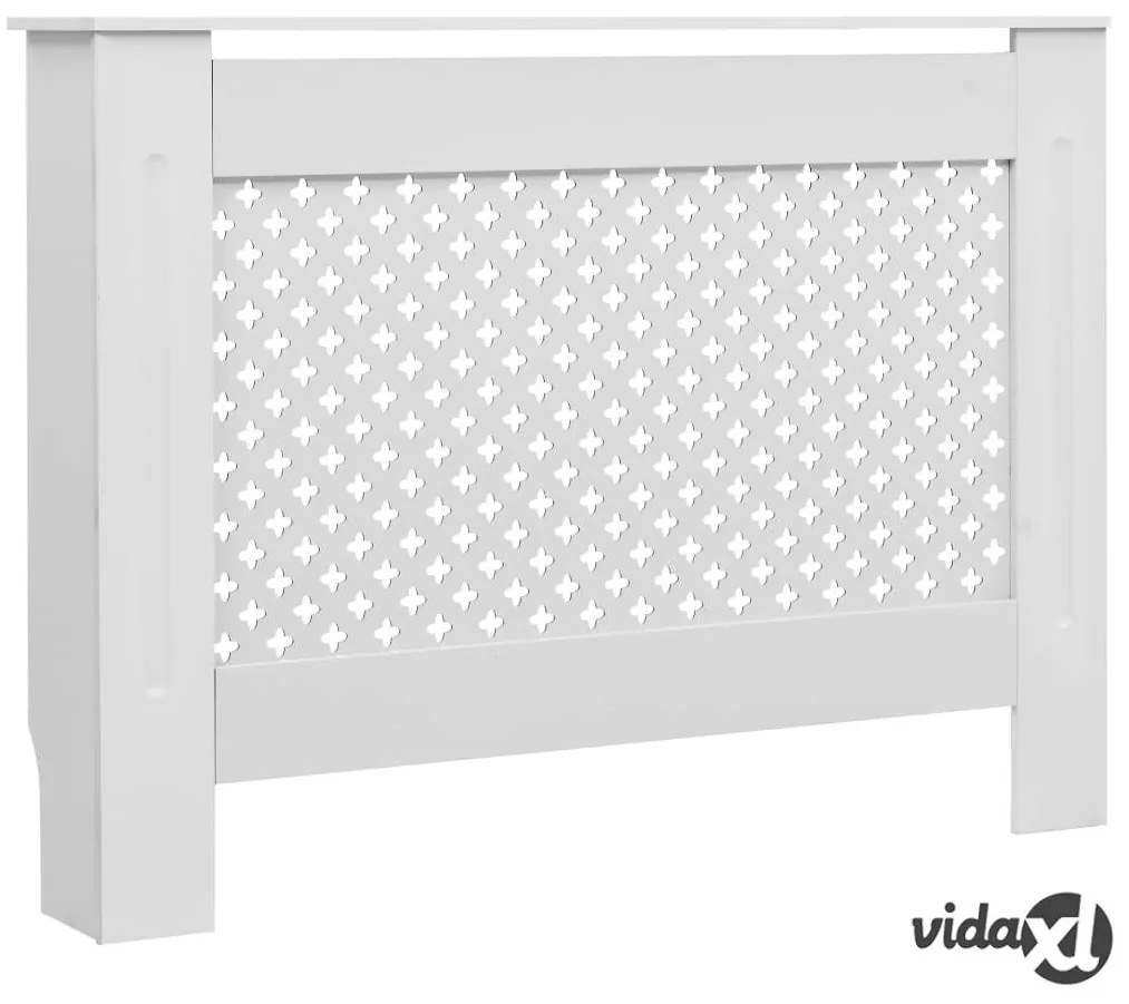 vidaXL Coperture per Radiatori 2 pz Bianche 112x19x81,5 cm in MDF