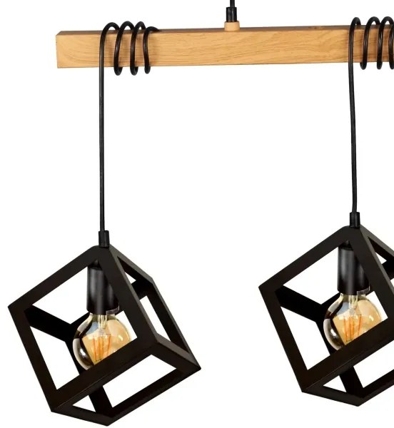 Lampadario su fune SWEDEN 3xE27/20W/230V