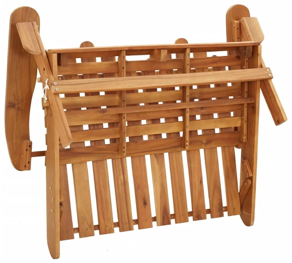 Set da Salotto Giardino Adirondack 2pz Legno Massello di Acacia