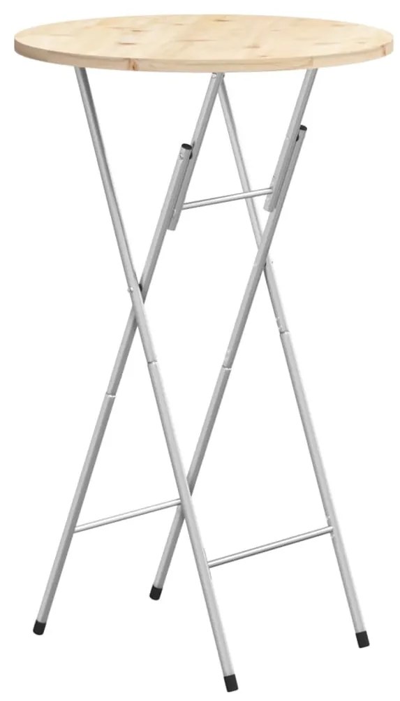 Gambe pieghevoli per tavolo da bar argento 45x53x108 cm acciaio