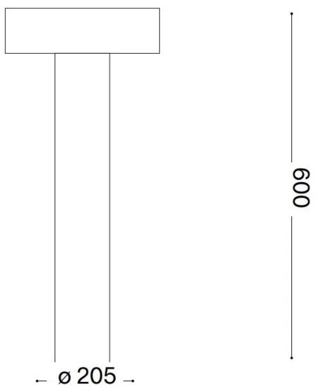 Ideal Lux - Lampada da esterno 4xG9/15W/230V 60 cm IP44 antracite