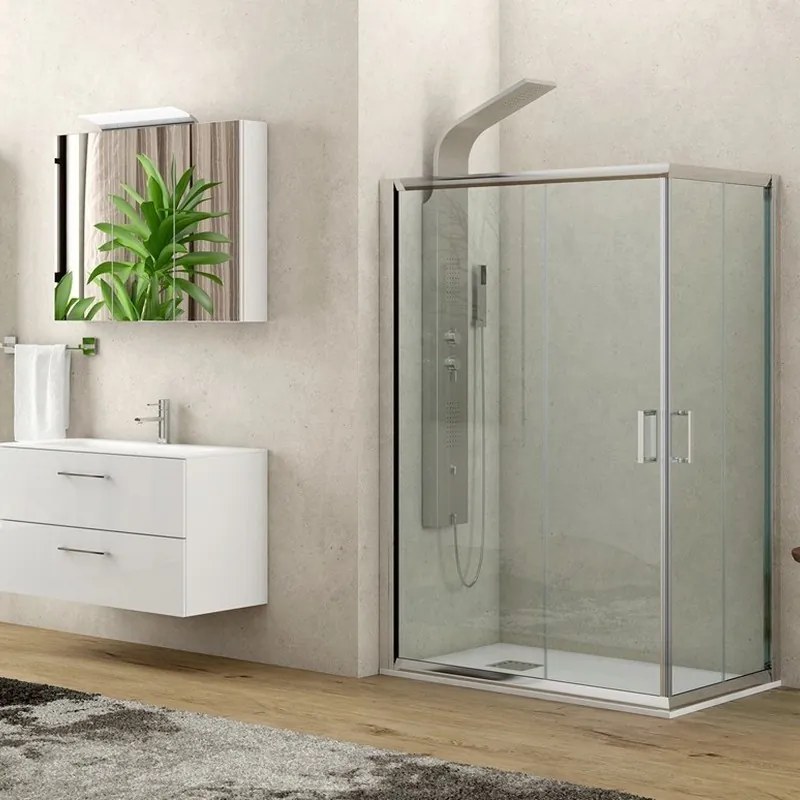 Kamalu - Box doccia 70x90 altezza 170cm trasparente K410